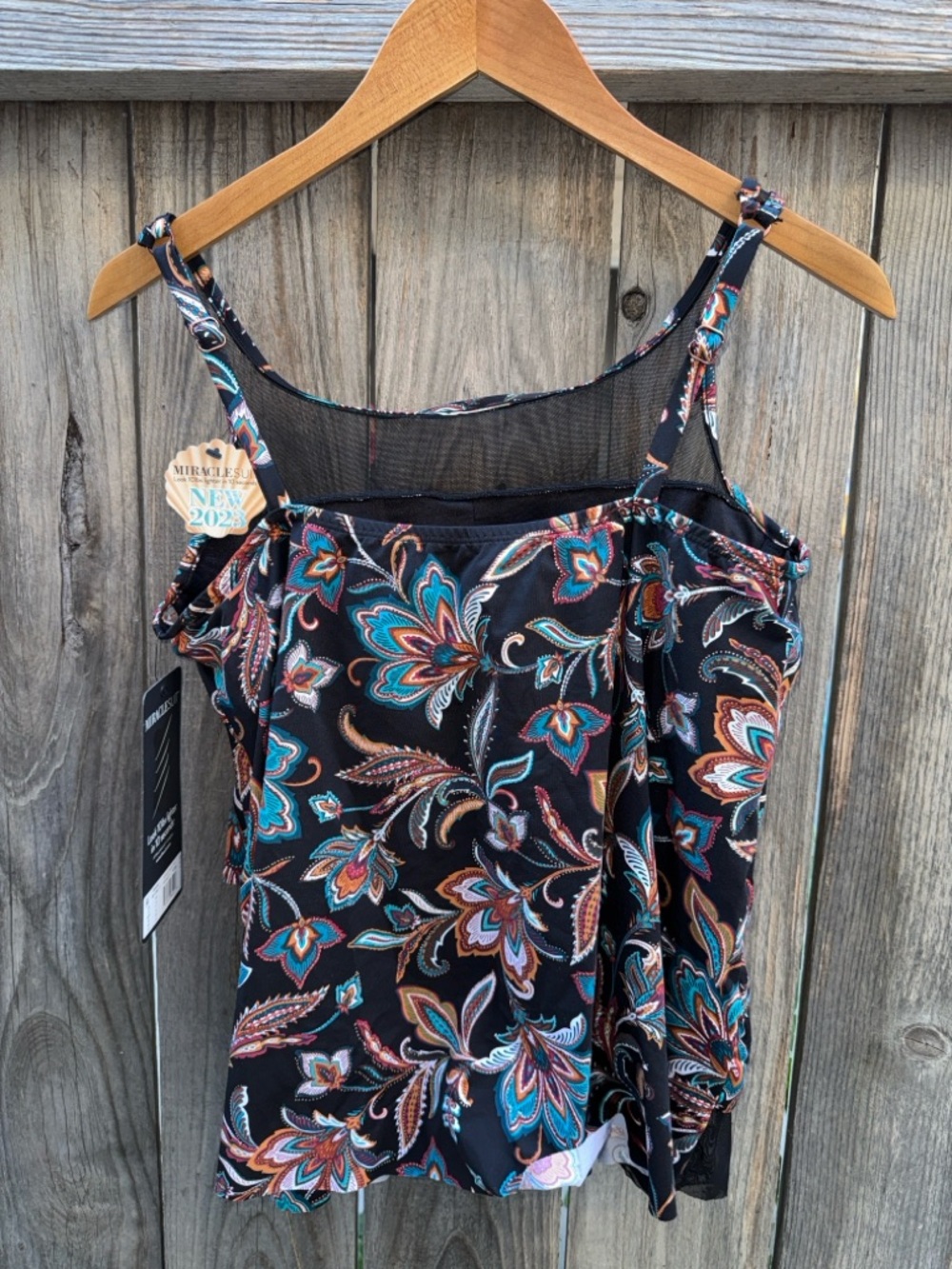 Miraclesuit Mirage Tankini Top in Scotch Floral Size 10 - Picture 5 of 11